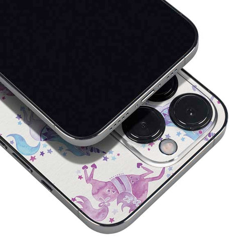 Cat Coq Purple Unicorns iPhone 13 Pro Max Skin